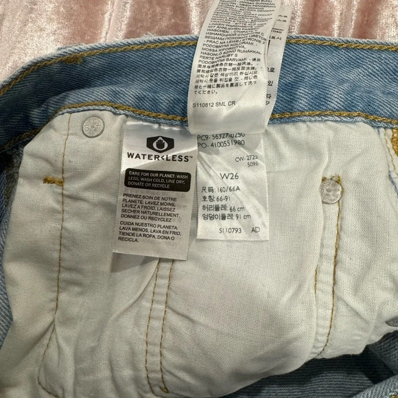 Levi's 501 High Waist Distressed Mom
Shorts - Light Wash numerous sizes - Picture 4 of 8